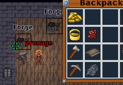 smelt ore in forge