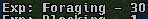 lumberjacking exp gained